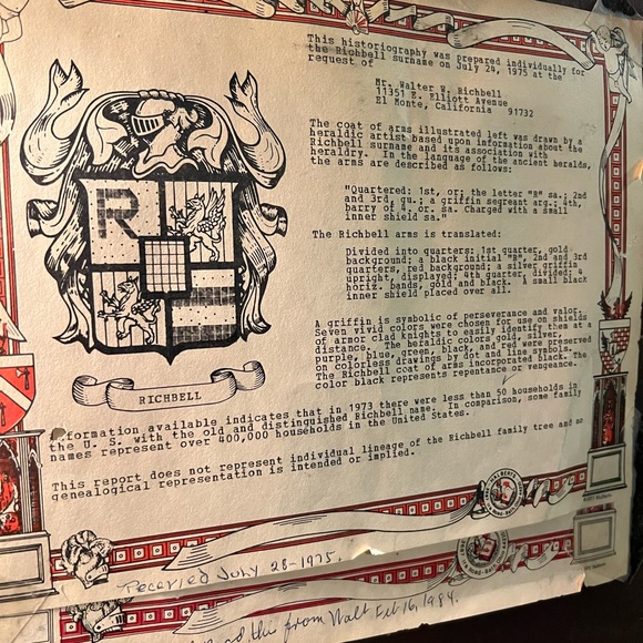 Vintage Halbert’s Coat Of Arms Royal Crest Shield Sword Wall Decor RICHBELL 70s - Picture 10 of 15